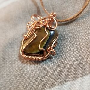Tiger's Eye Wire Wrapped Custom Pendant